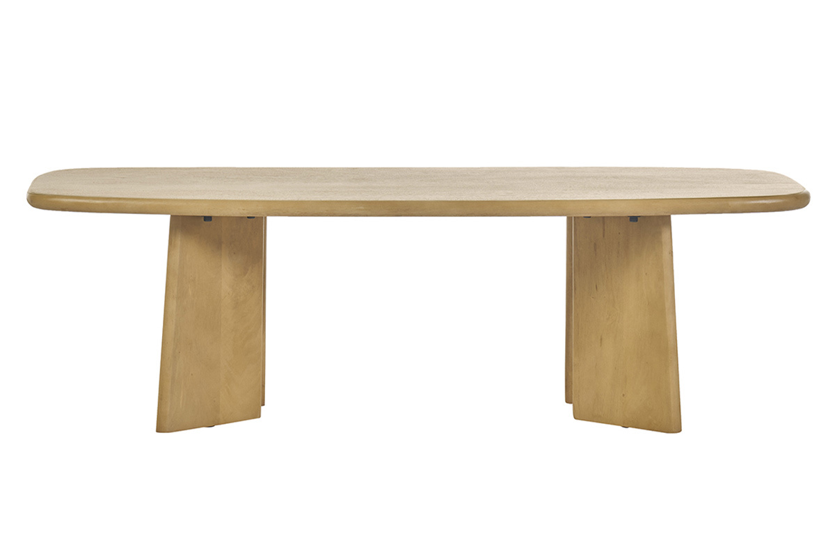 Mesa de centro rectangular de madera de mango macizo L120 cm SOTA