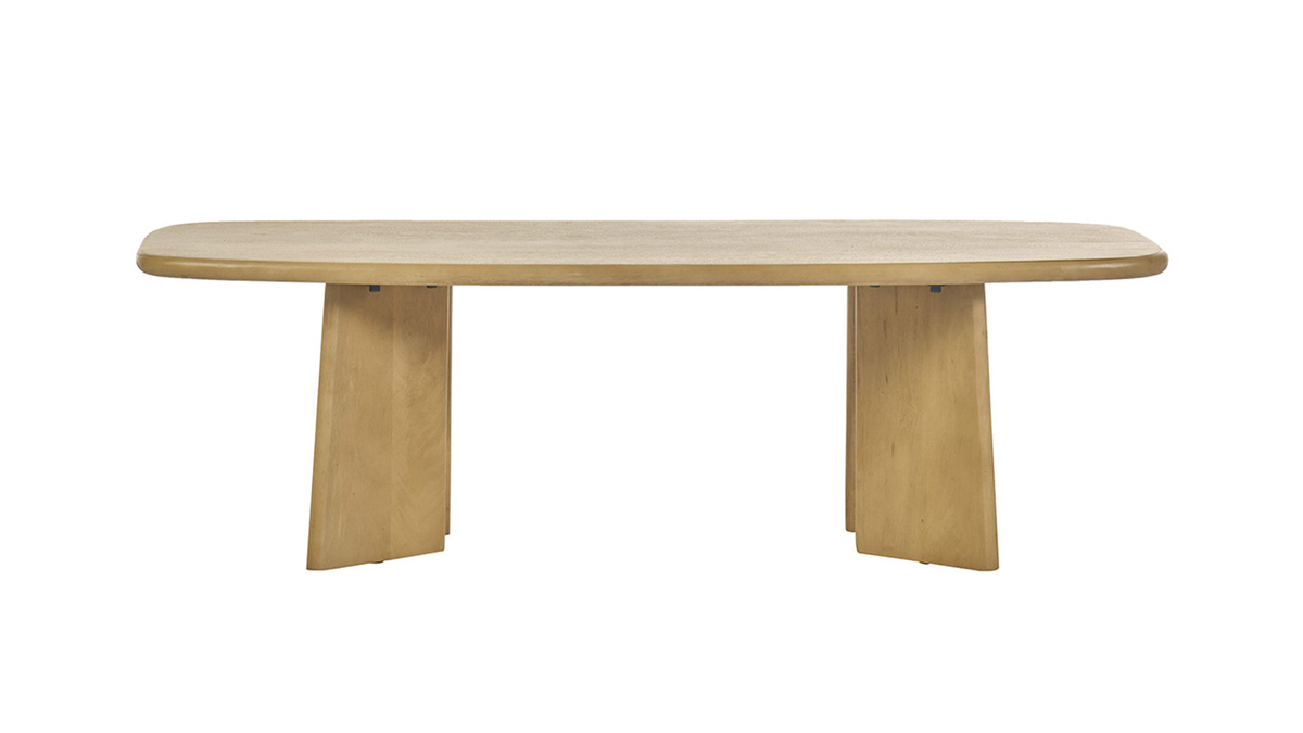 Mesa de centro rectangular de madera de mango macizo L120 cm SOTA