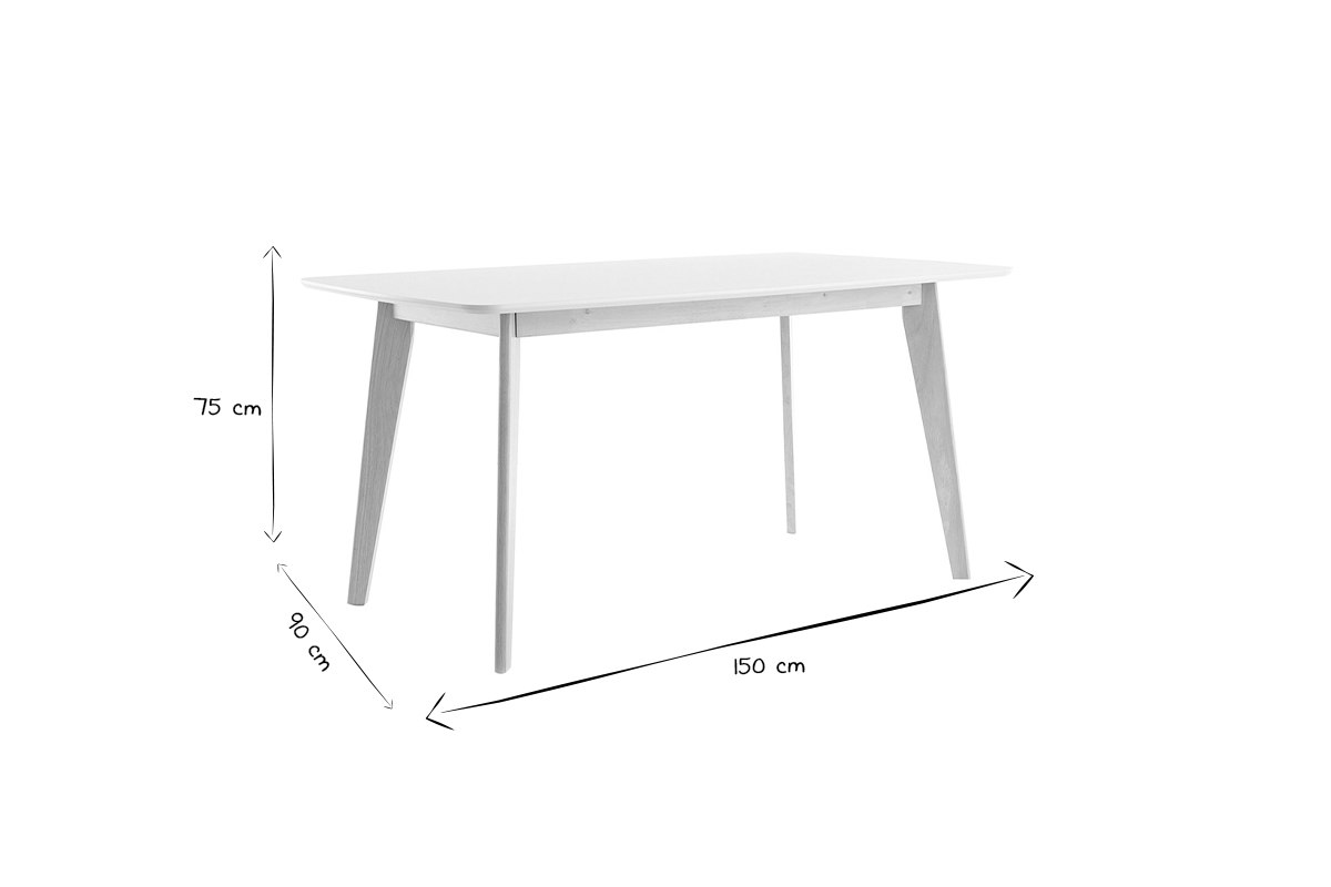 Mesa de comedor diseo L150 LEENA