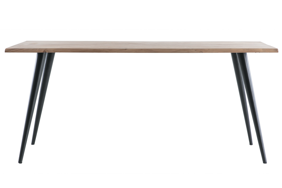 Mesa de comedor en acacia y metal L175 EDGE