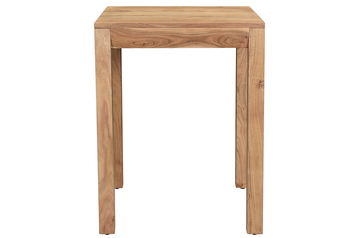 Mesa de comedor extensible en acacia maciza L80-135 cm BALTO