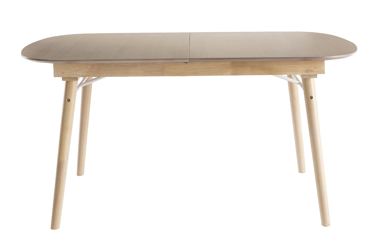 Mesa de comedor extensible en madera clara L150-180 cm SHELDON