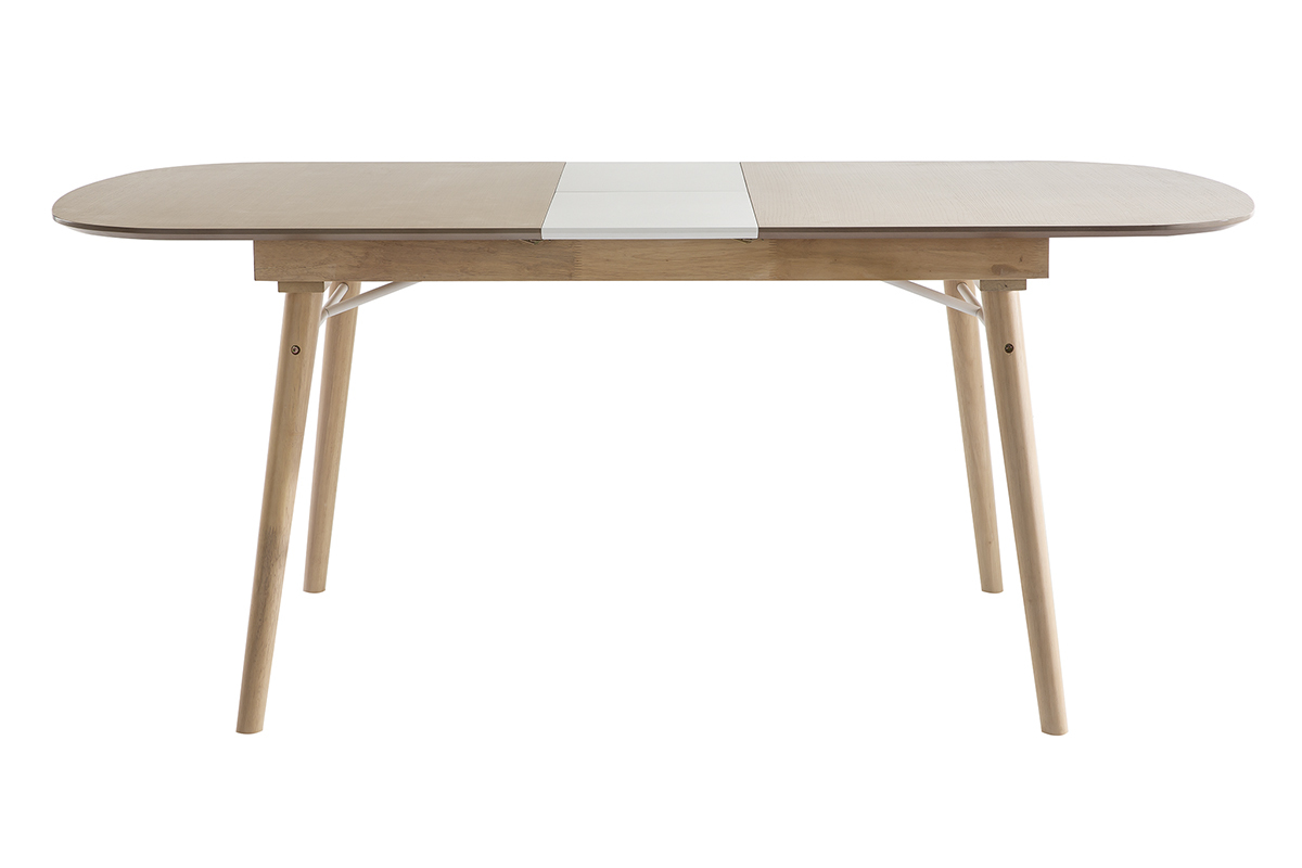 Mesa de comedor extensible en madera clara L150-180 cm SHELDON