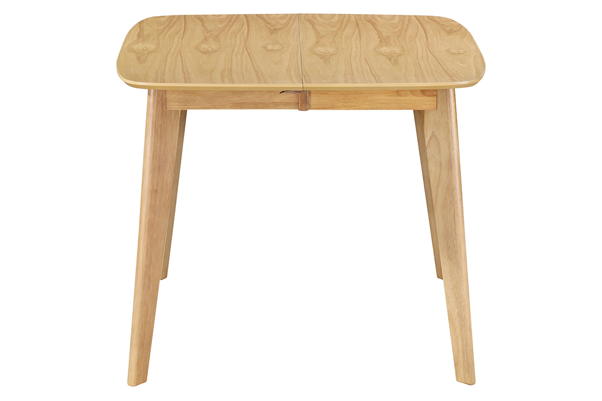 Mesa de comedor extensible nrdica en madera clara L90-130 LEENA