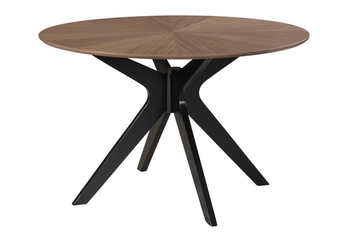 Mesa de comedor ovalada de diseo en nogal 160cm DIELLI