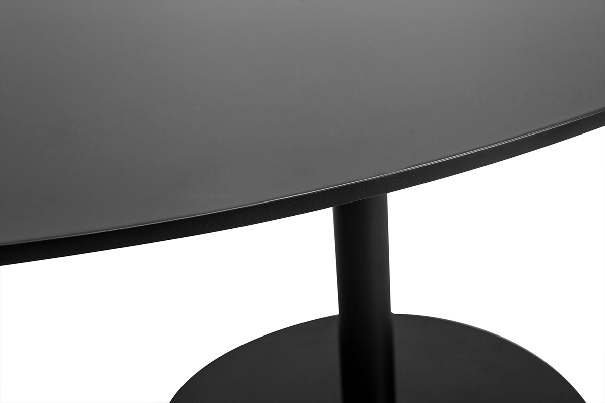 Mesa de comedor ovalada de diseo negra 170 cm HALIA