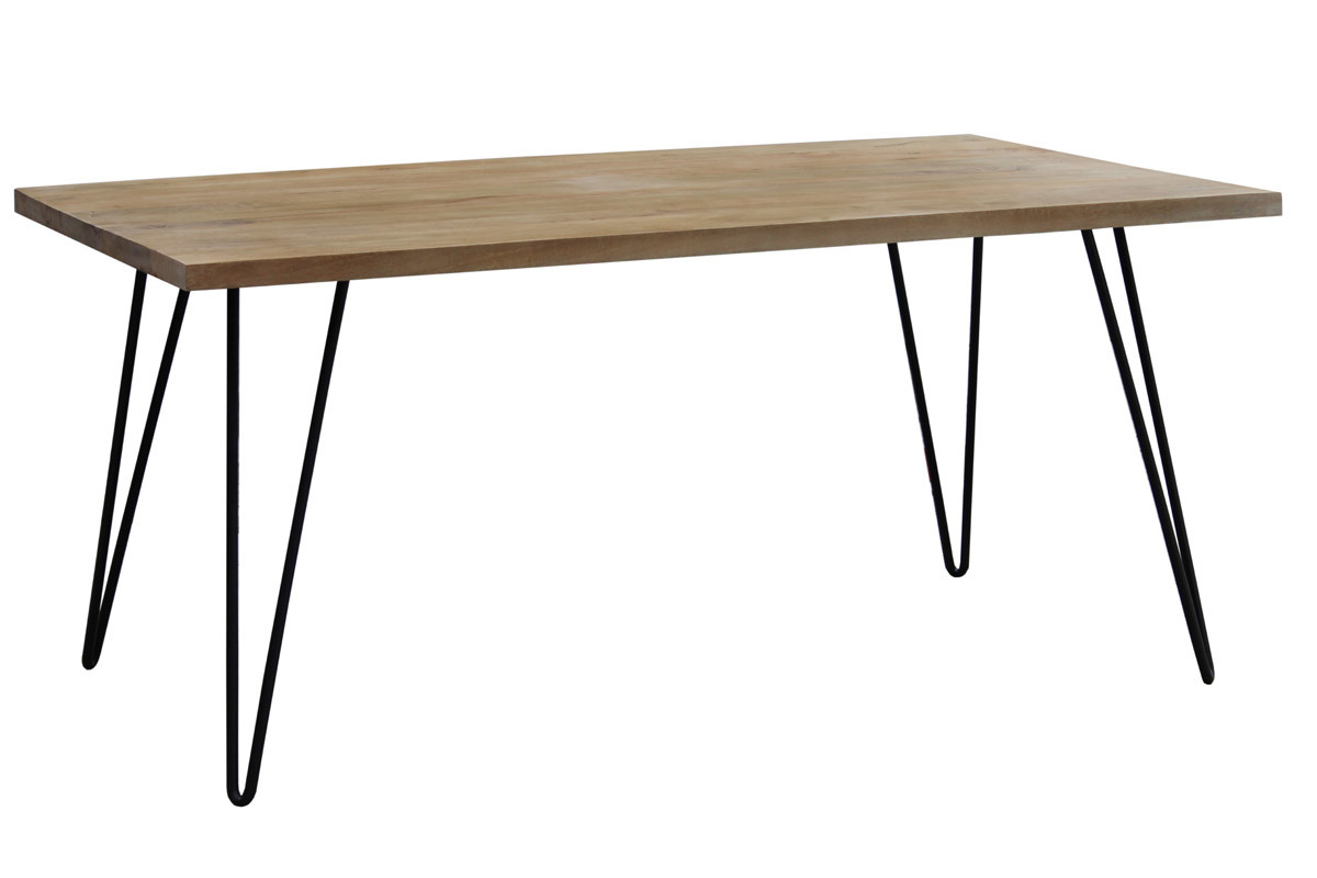 Mesa de comedor rectangular mango L160 cm VIBES