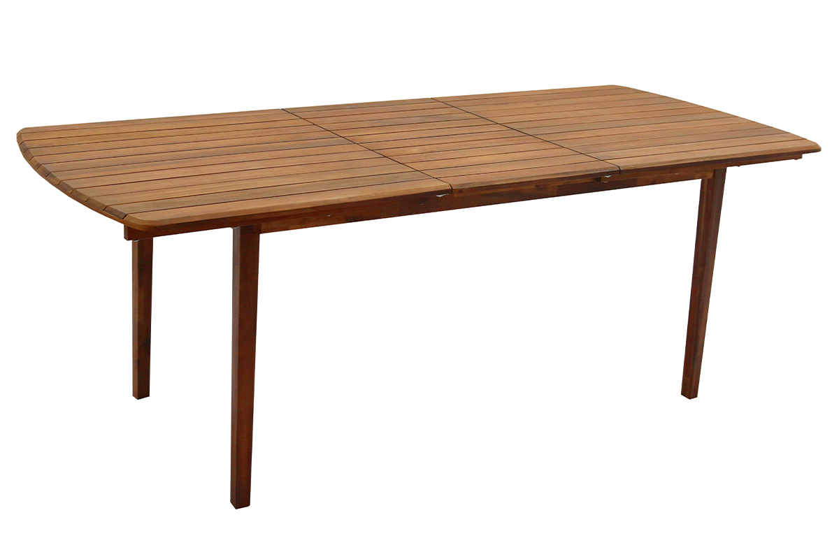 Mesa de jardn extensible de acacia maciza 4/8personas CANOPEE