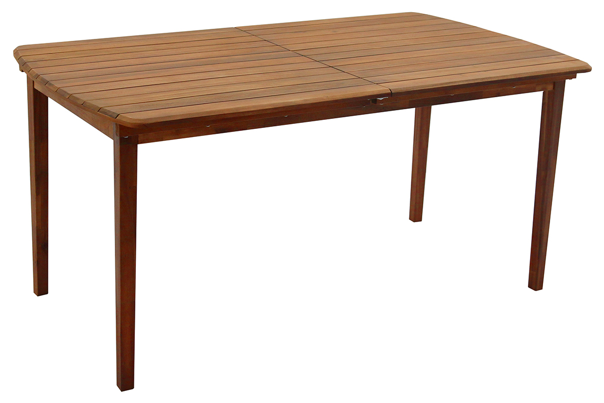 Mesa de jardn extensible de acacia maciza 4/8personas CANOPEE