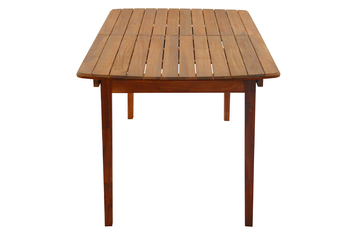 Mesa de jardn extensible de acacia maciza 4/8personas CANOPEE