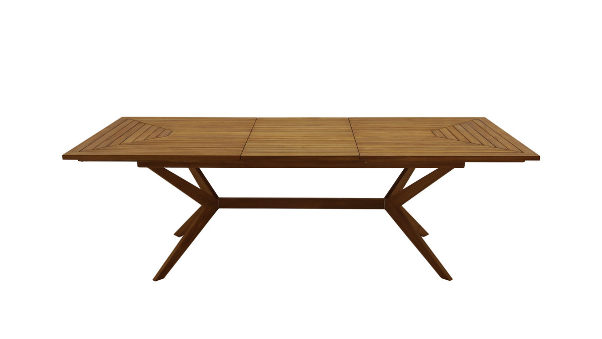 Mesa de jardn extensible de madera maciza 180-240 cm SANTO