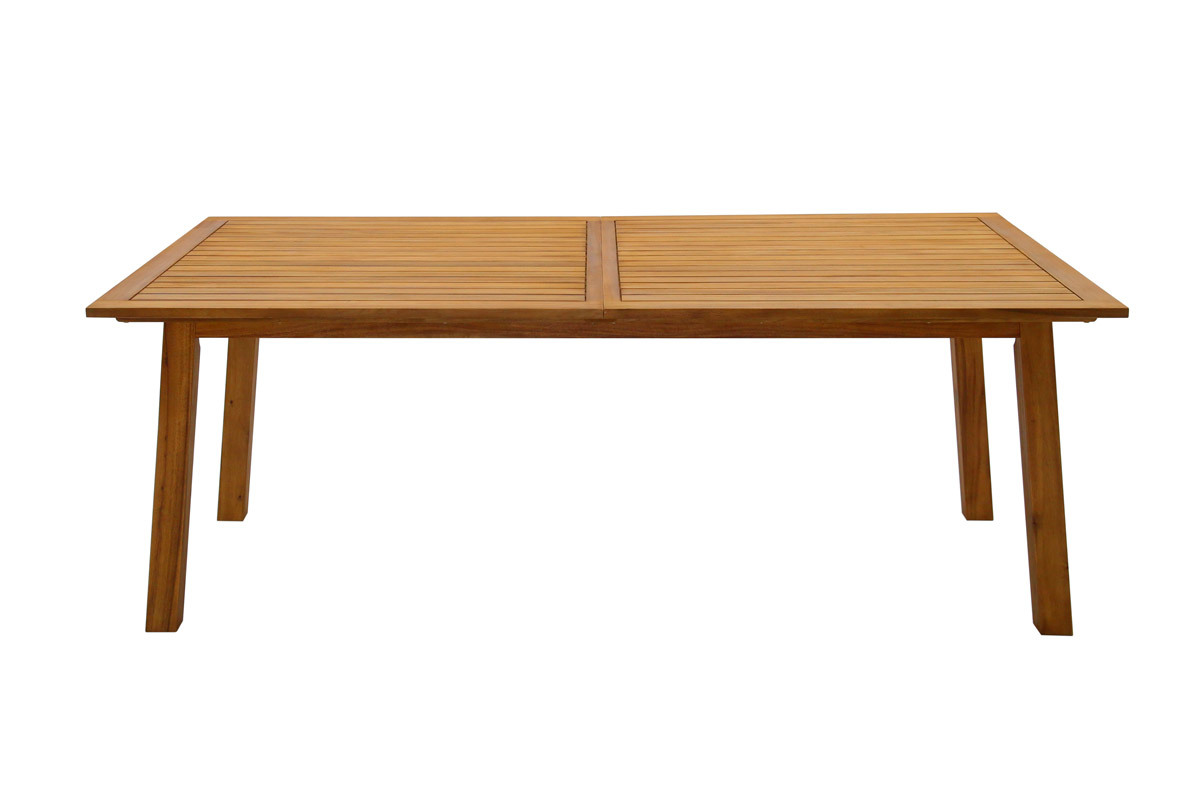 Mesa de jardn extensible de madera maciza 210-300 cm MAYEL