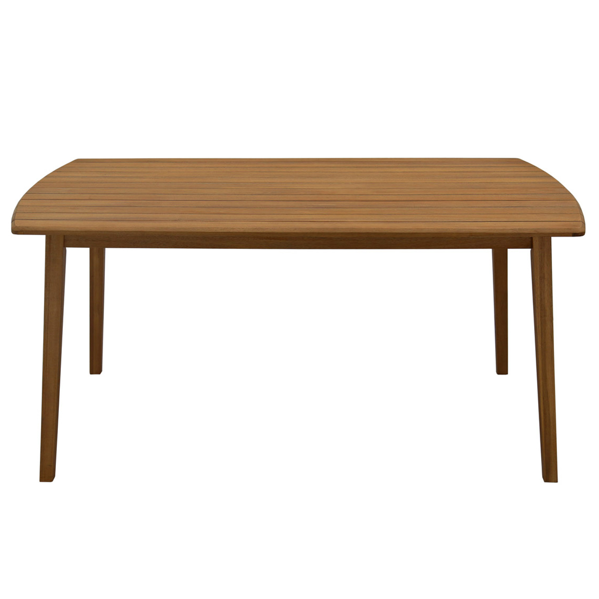 Mesa de jardín rectangular de madera maciza 160 cm CANOPEE