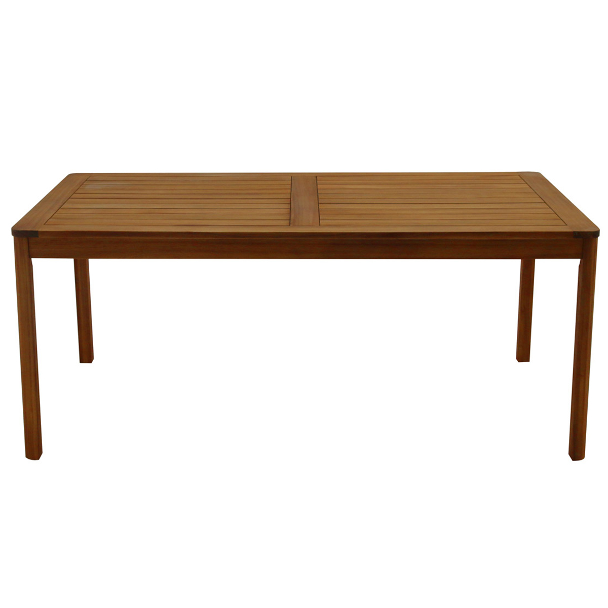 Mesa de jardín rectangular de madera maciza 180 cm AKIS