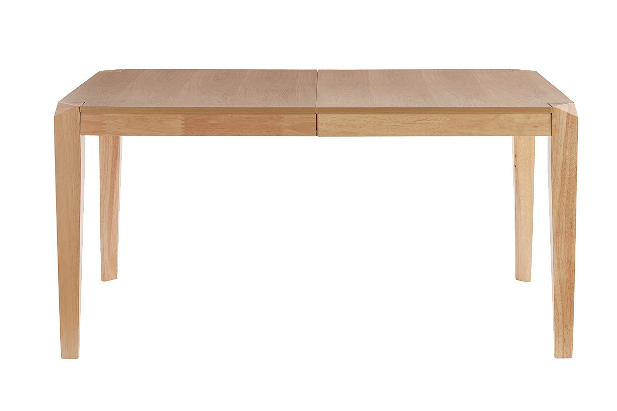 Mesa extensible de contrachapado de fresno y madera de caucho 150-180cm BOLLY