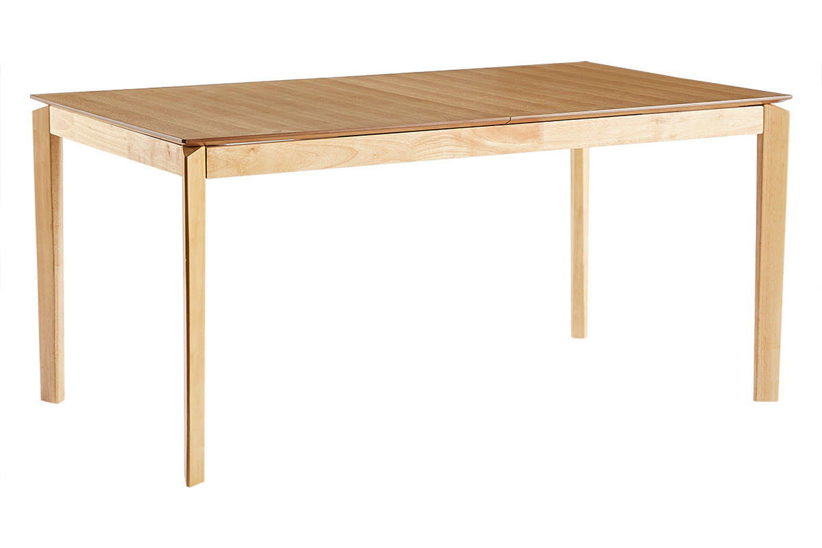 Mesa extensible rectangular de fresno 160-210 cm BONAVISTA