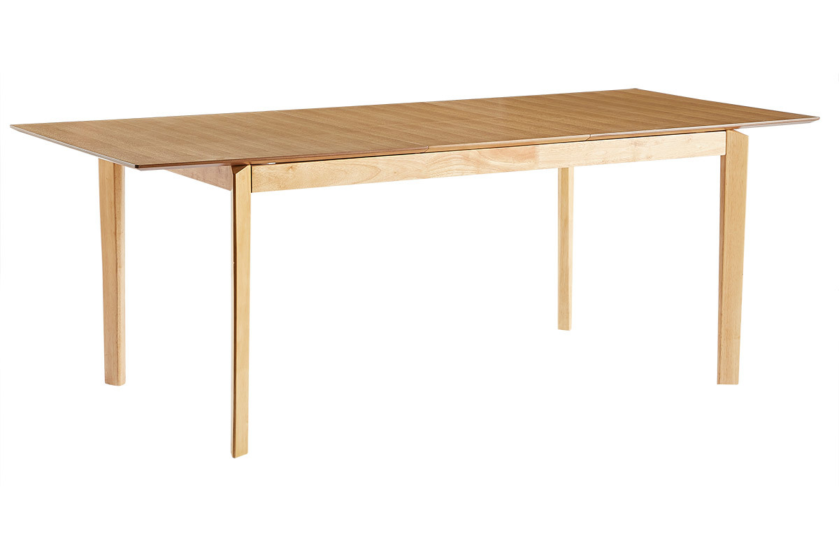 Mesa extensible rectangular de fresno 160-210 cm BONAVISTA