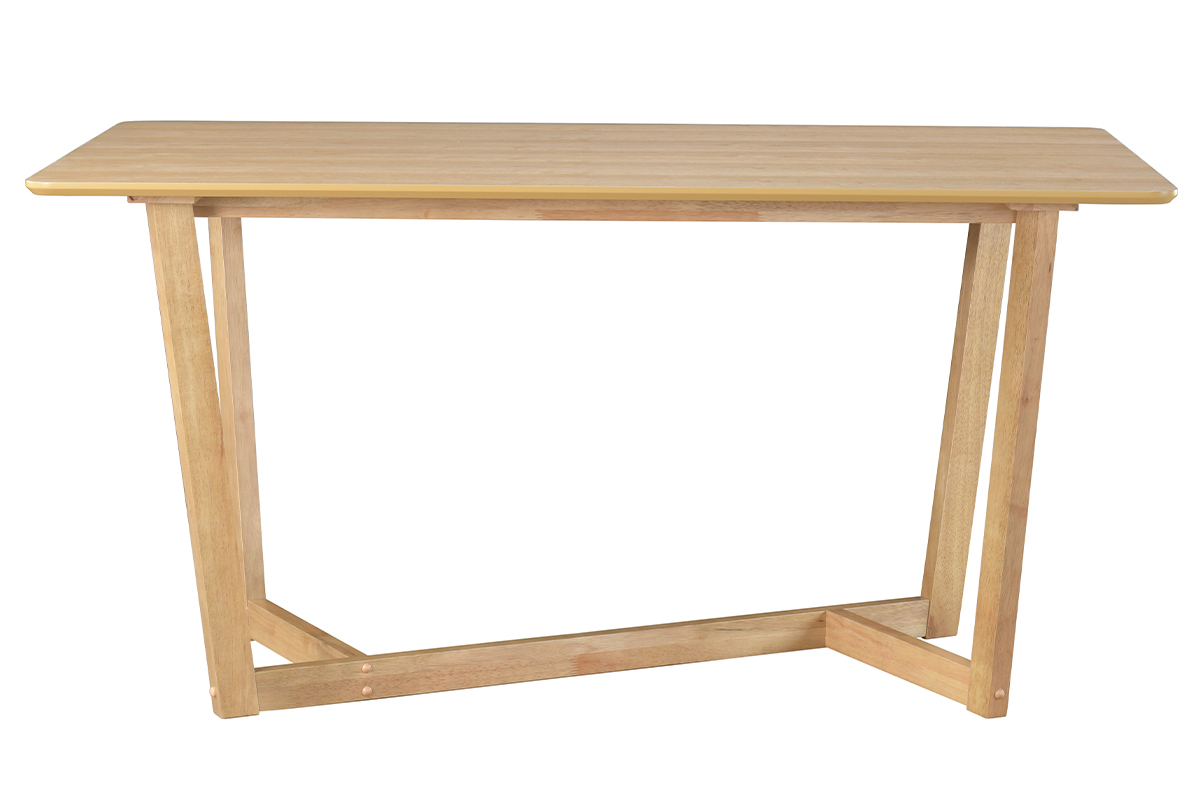 Mesa rectangular de diseo de madera clara 150cm KOUK