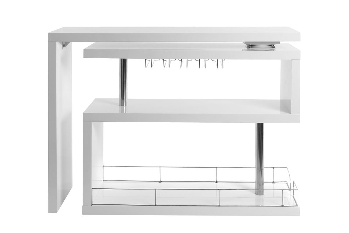 Mueble-bar diseo lacado blanco mvil MAX