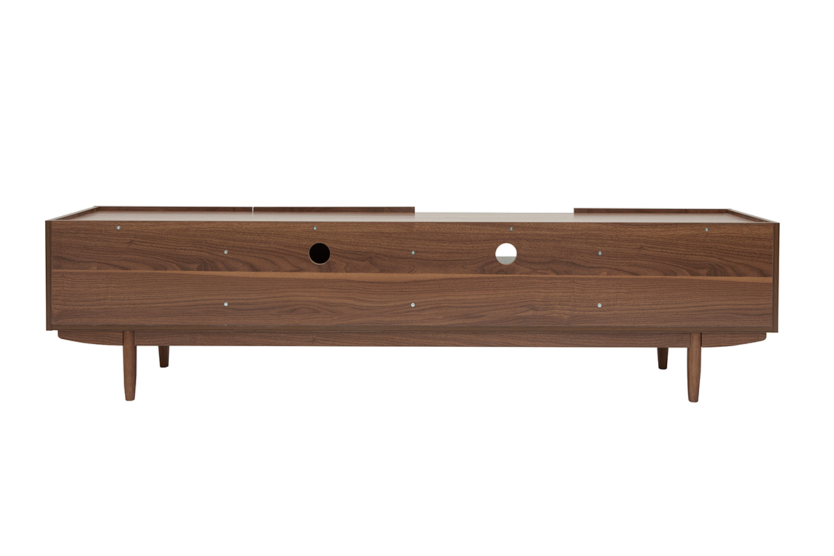 Mueble TV con puertas de madera oscura 180cm SANAA