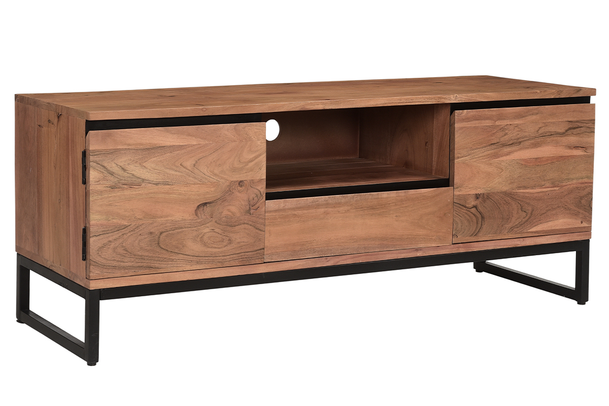 Mueble TV de acacia maciza 135cm HOORN