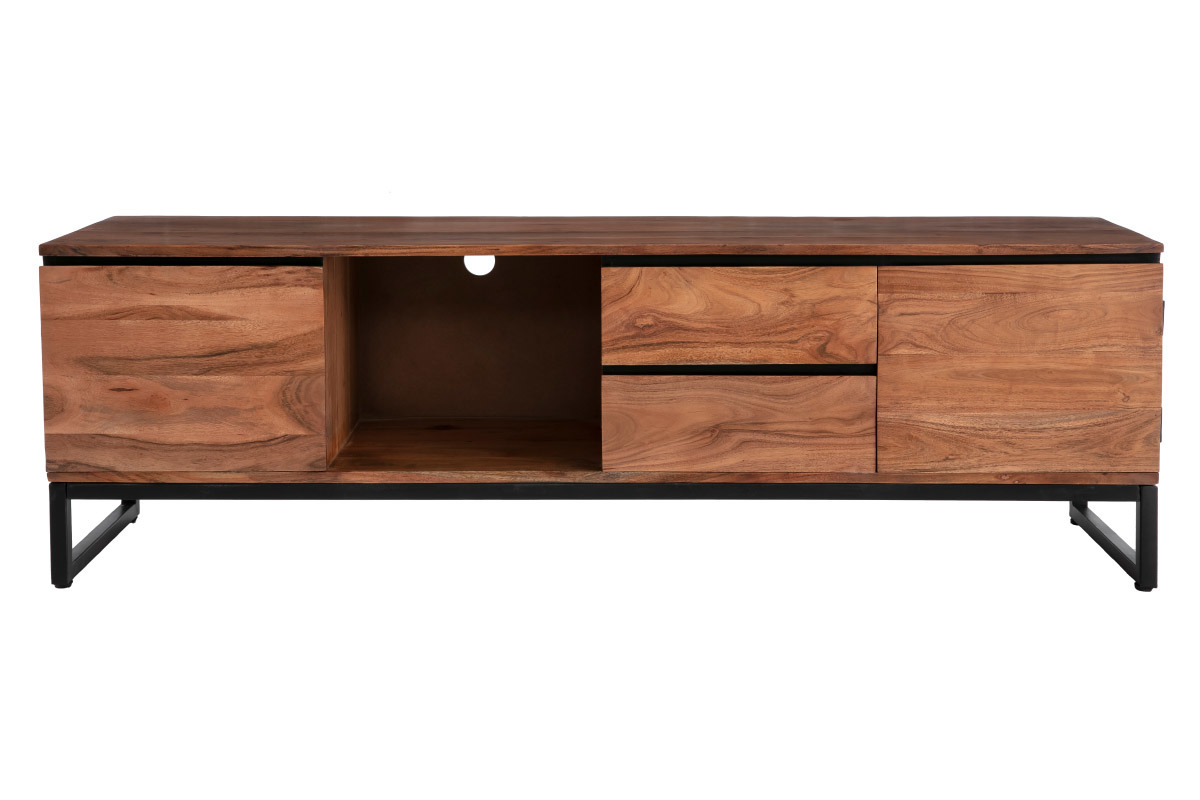 Mueble TV de acacia maciza 160cm HOORN