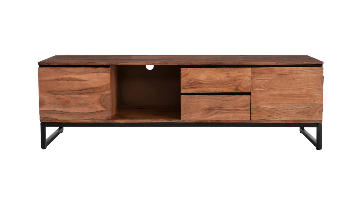 Mueble TV de acacia maciza 160cm HOORN