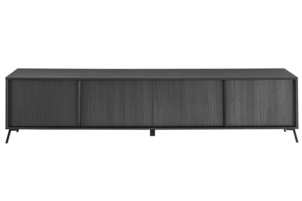 Mueble TV de diseo con acabado negro mate 205 cm NEMA