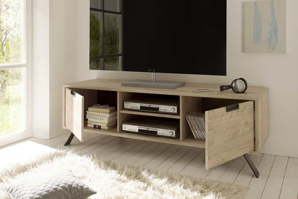 Mueble TV diseo 156cm roble ORIGIN