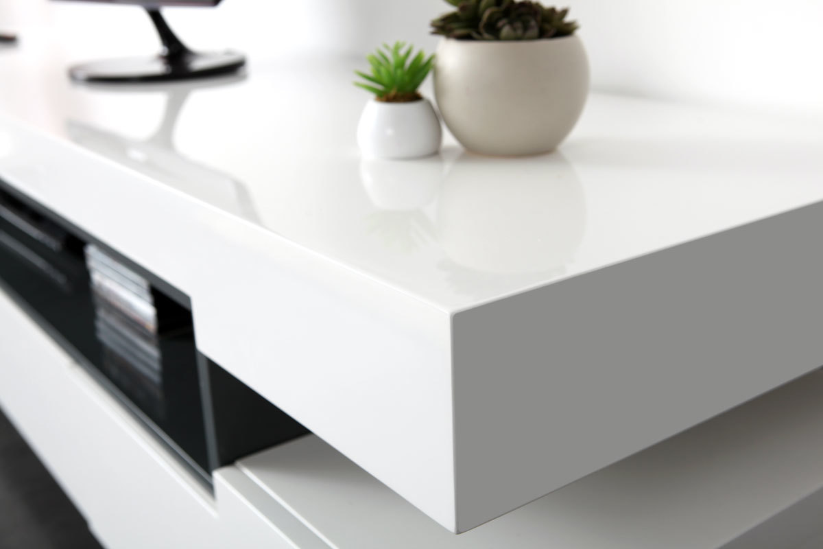 Mueble TV lacado blanco LIVO