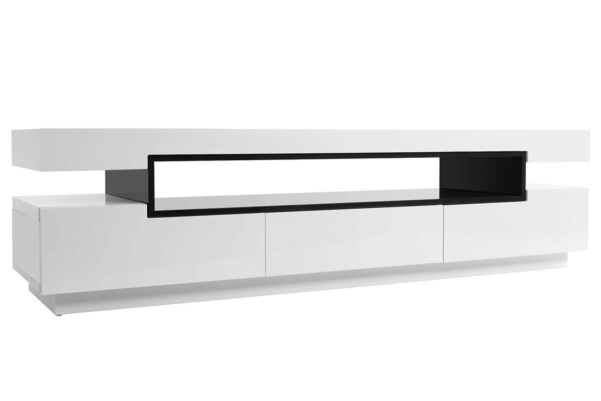 Mueble TV lacado blanco LIVO