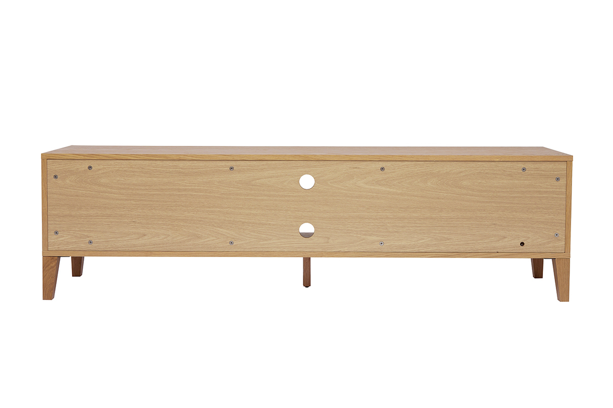 Mueble TV nrdico de madera clara 180 cm FREDDY