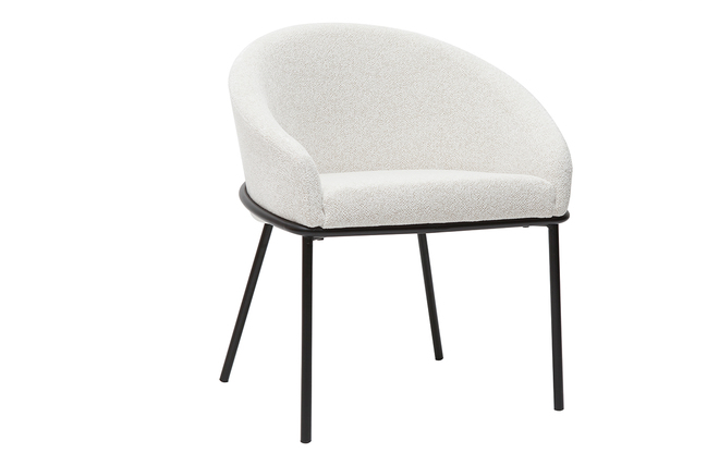 Silla de escritorio de diseño de terciopelo chenilla beige con