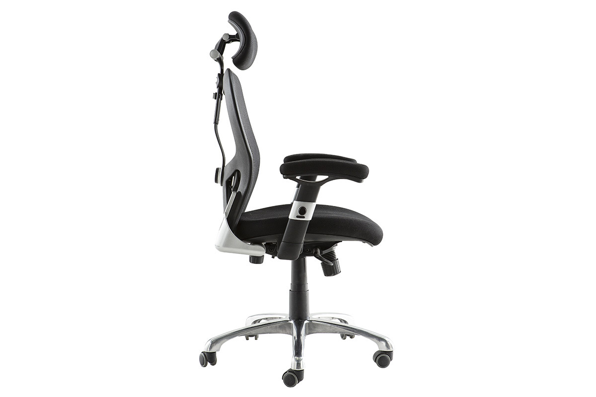 Silla de oficina ergonmica negra Ultimate v2 plus