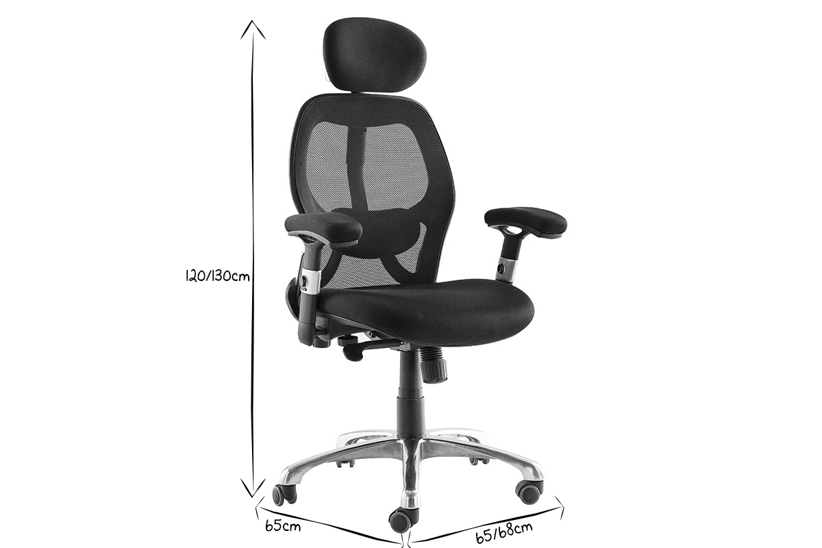 Silla de oficina ergonmica negra Ultimate v2 plus