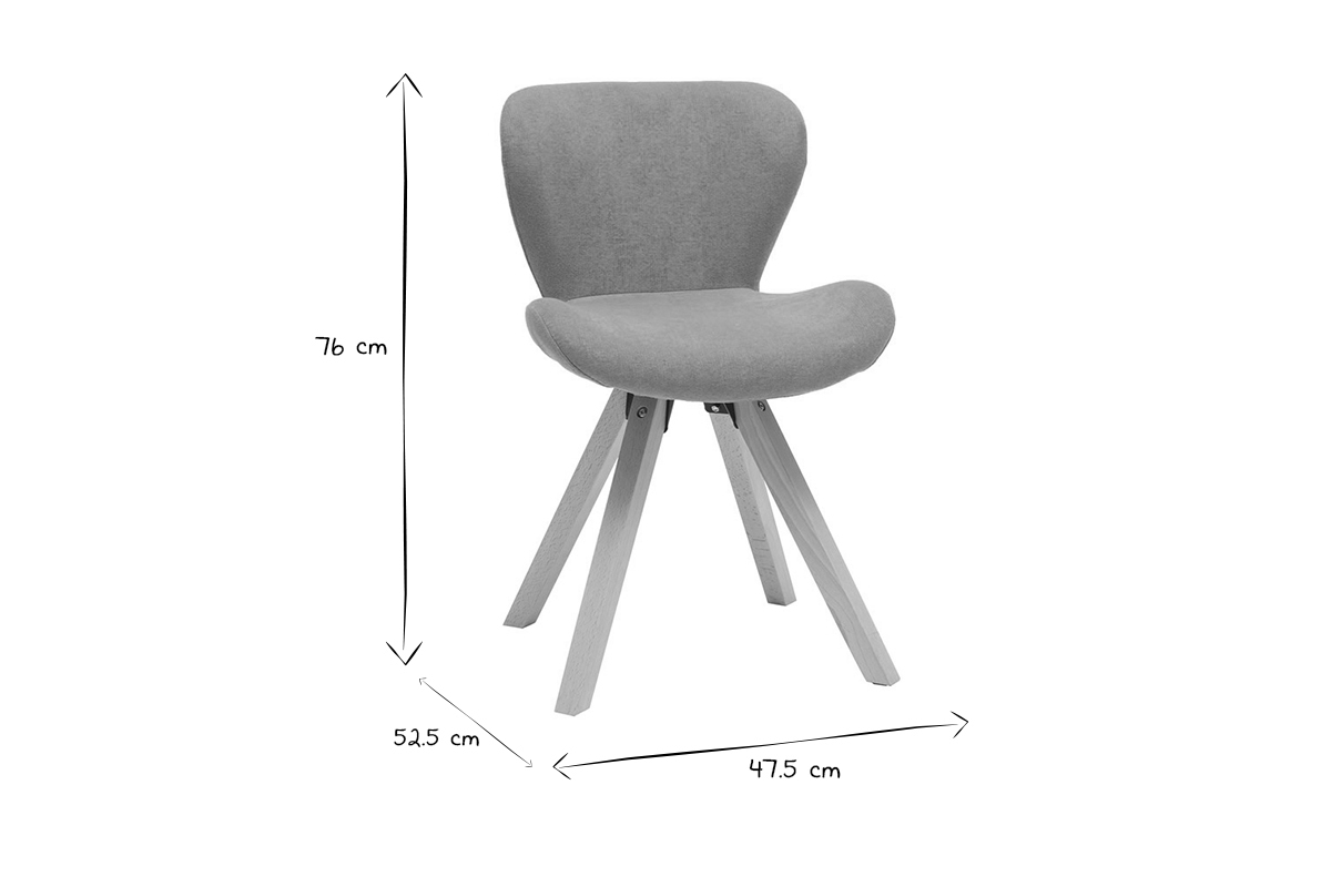 Silla escandinava efecto aterciopelado amarillo mostaza ANYA