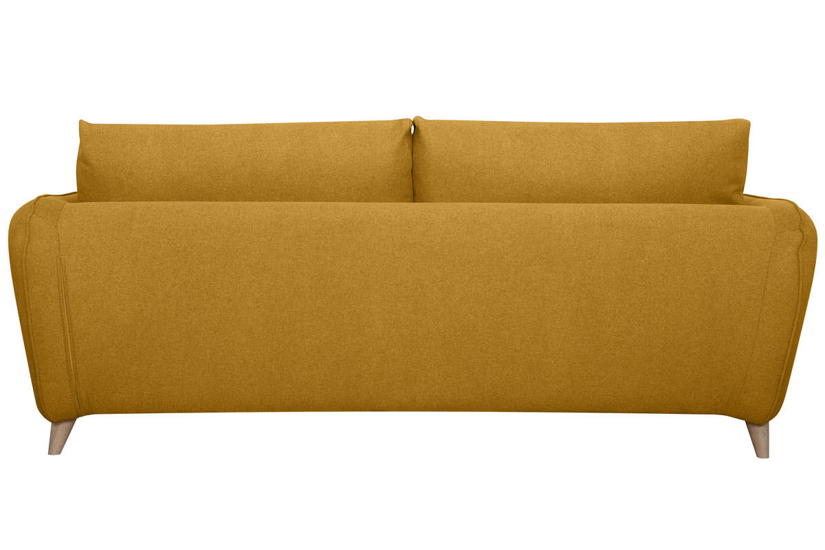 Sof cama 3plazas nrdico amarillo comino con colchn de 10cm CREEP