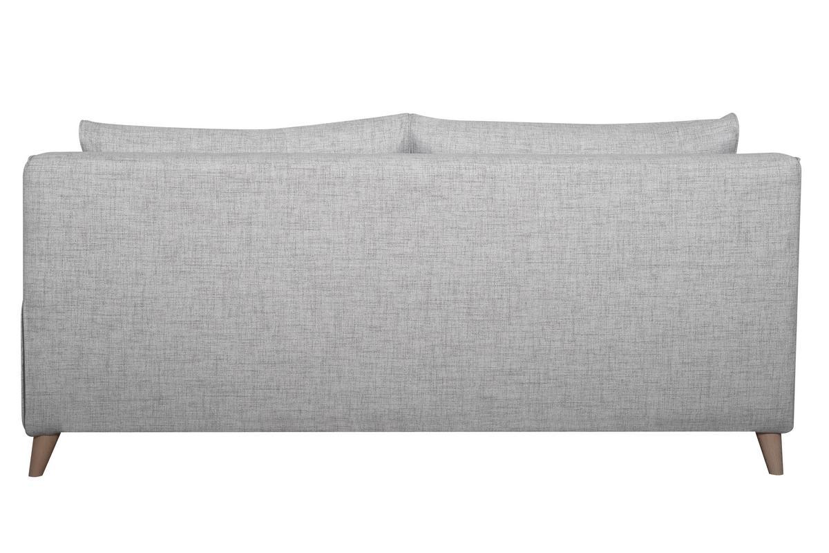 Sof cama 3plazas nrdico gris claro con colchn de 10cm VENDOME