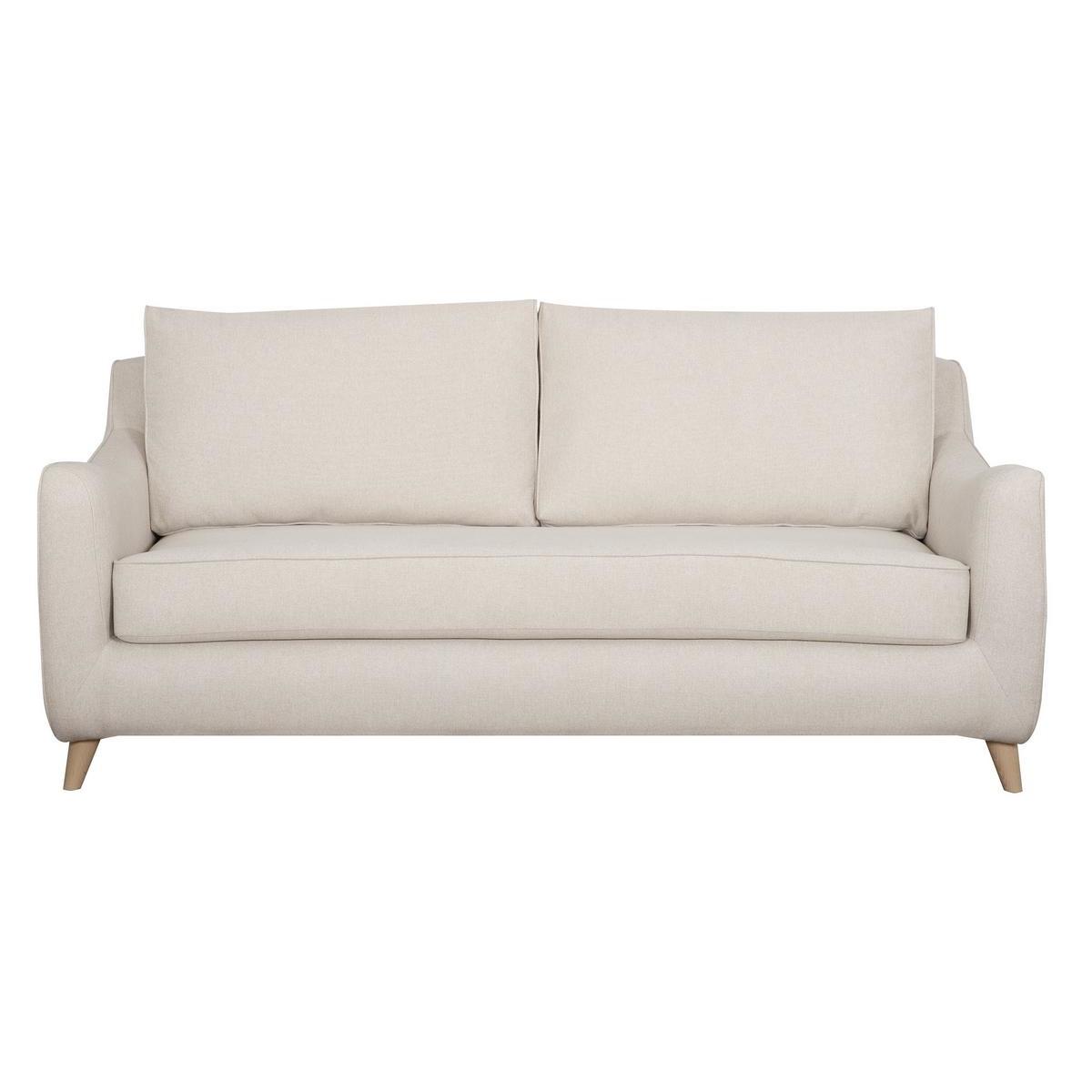 Sofá cama nórdico 3 plazas beige VENDOME