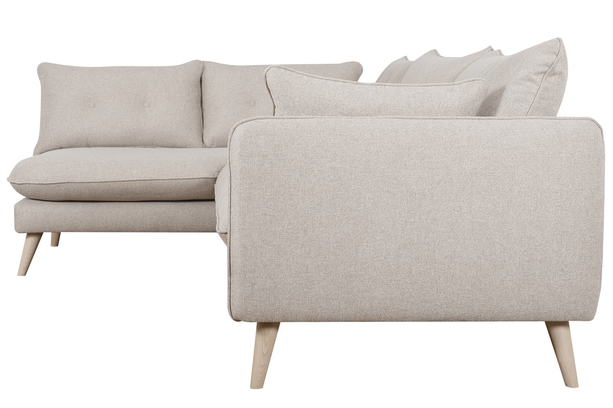 Sof chaise longue a la izquierda 5plazas beige - GUILTY