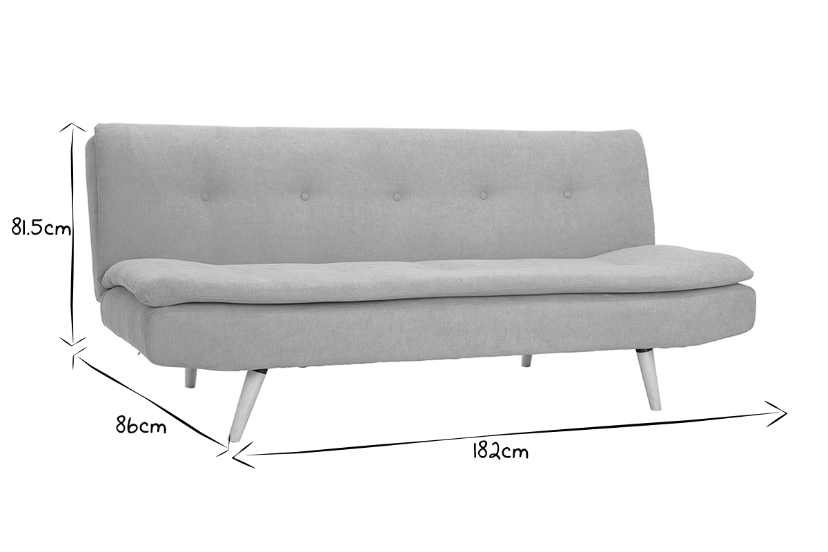 Sof convertible nrdico 3 plazas amarillo SENSO