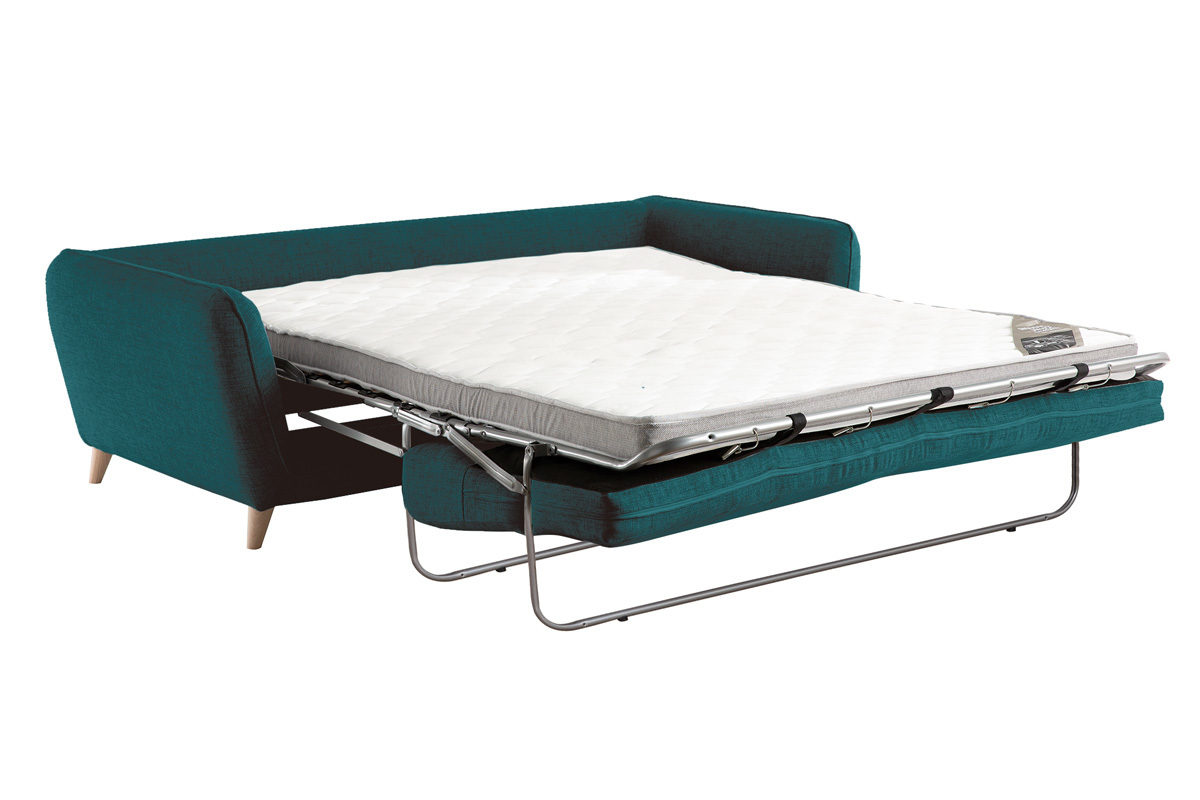 Sof convertible nrdico 3 plazas azul petrleo CREEP