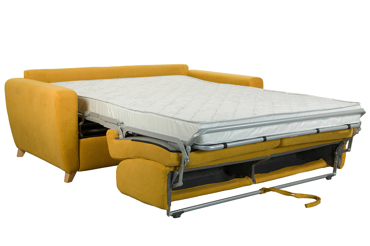 Sof convertible nrdico amarillo mostaza GRAHAM