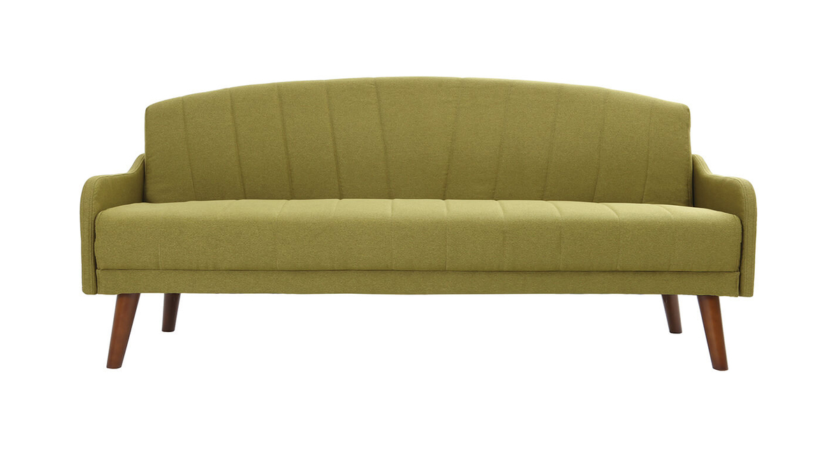 Sof convertible vintage 3 plazas verde ARYA