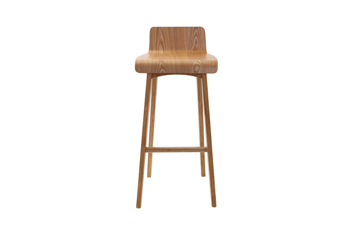 Taburete / silla de bar diseo madera natural escandinavo BALTIK