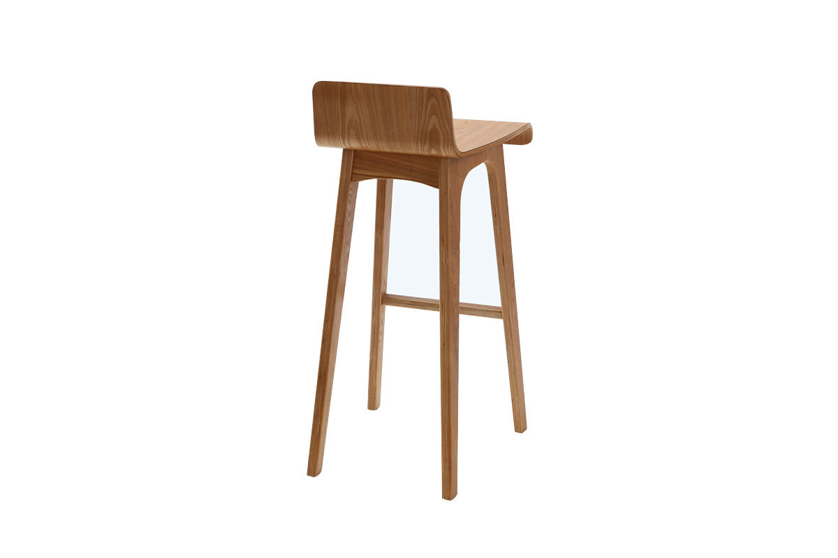 Taburete / silla de bar diseo madera natural escandinavo BALTIK