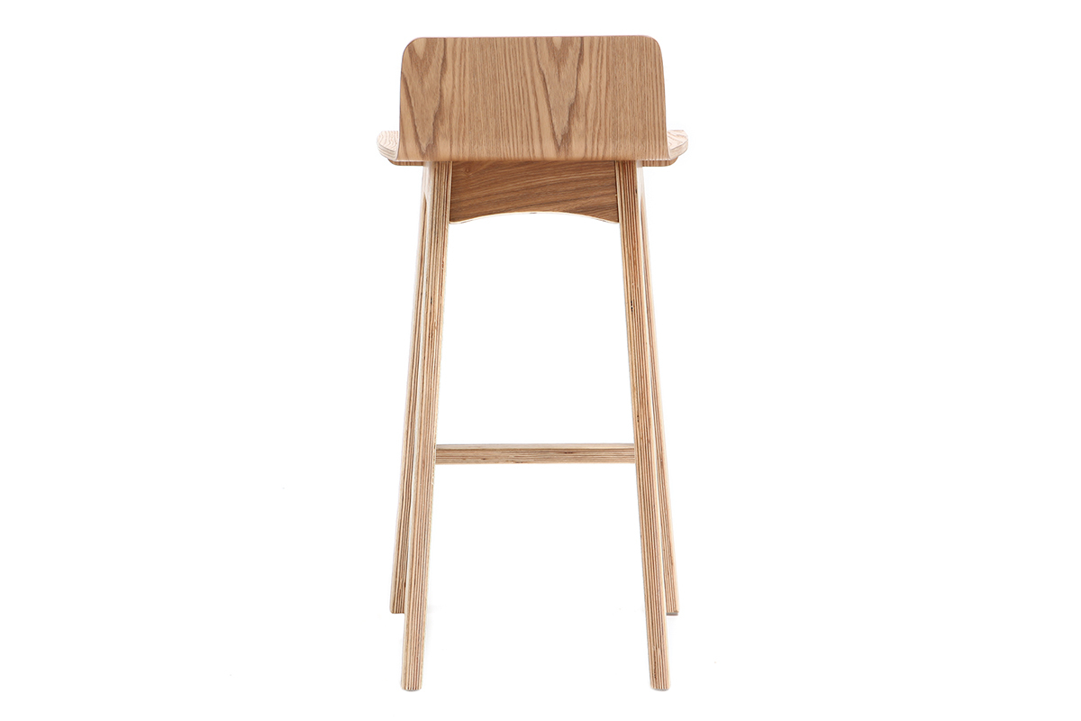 Taburete / Silla de bar escandinavo 65cm fresno BALTIK